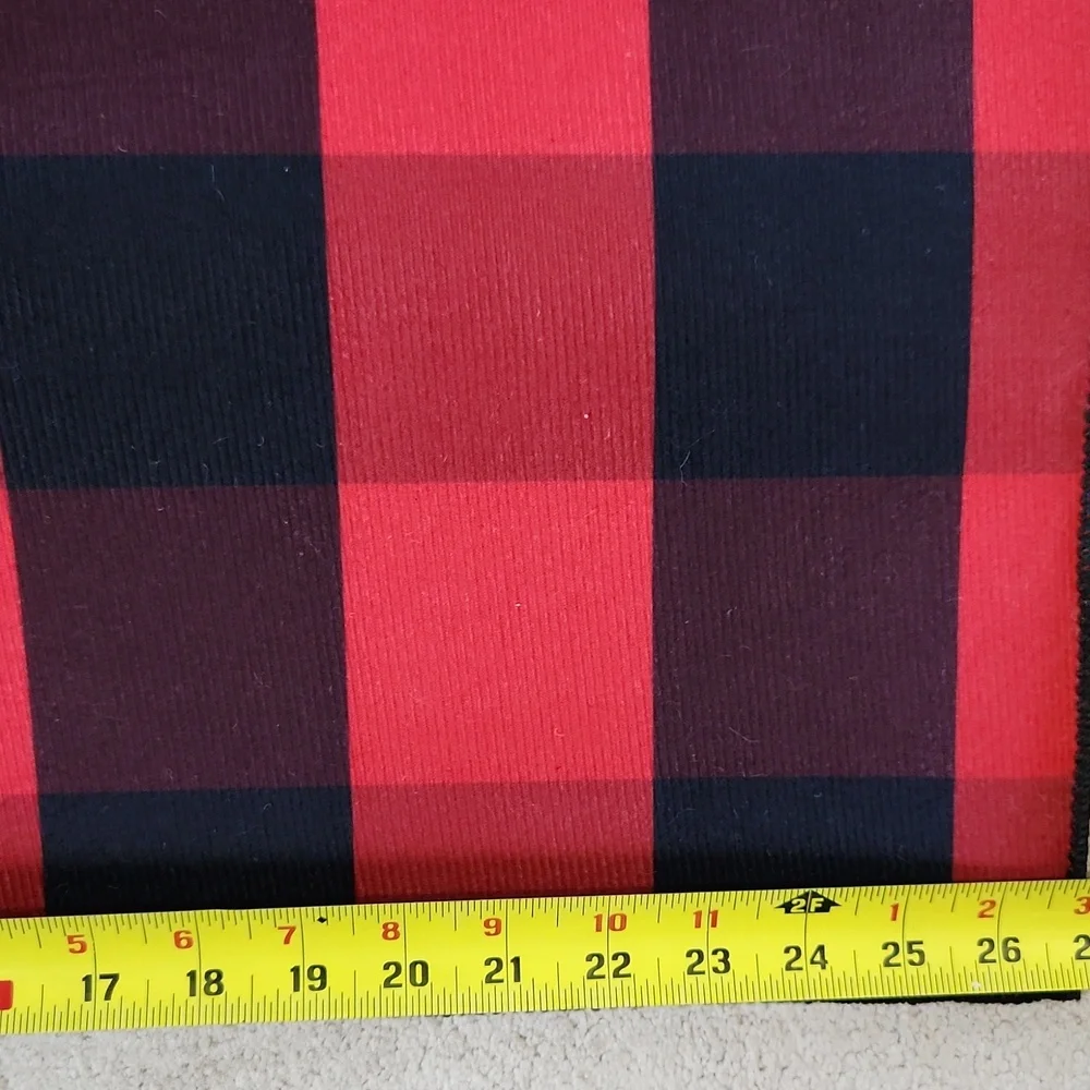 Front Porch Rug Buffalo Plaid Christmas Door Red/Black - OS